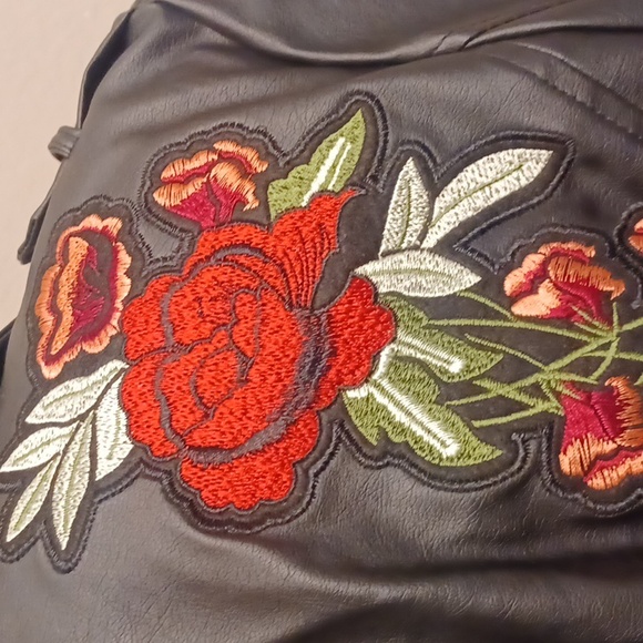 Faux Leather Biker Jacket - Picture 6 of 6